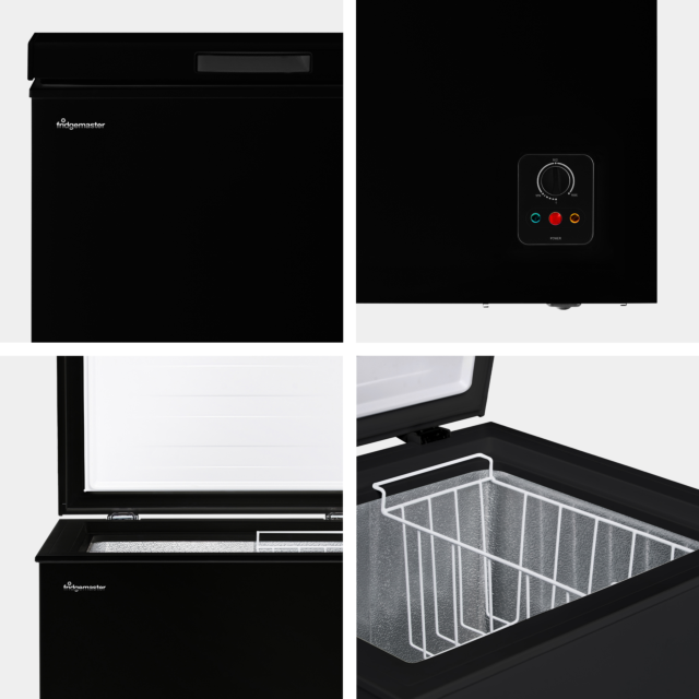 Fridgemaster MCF96EB 95L Black Chest Freezer