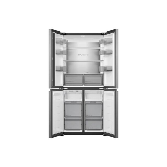 Haier HCR58S18DNMM 60/40 Fridge Freezer - Inox