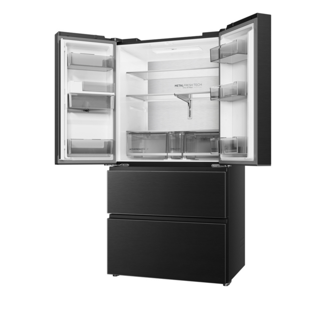 Haier HFR59F18CWMB 700L French Door Fridge Freezer Black