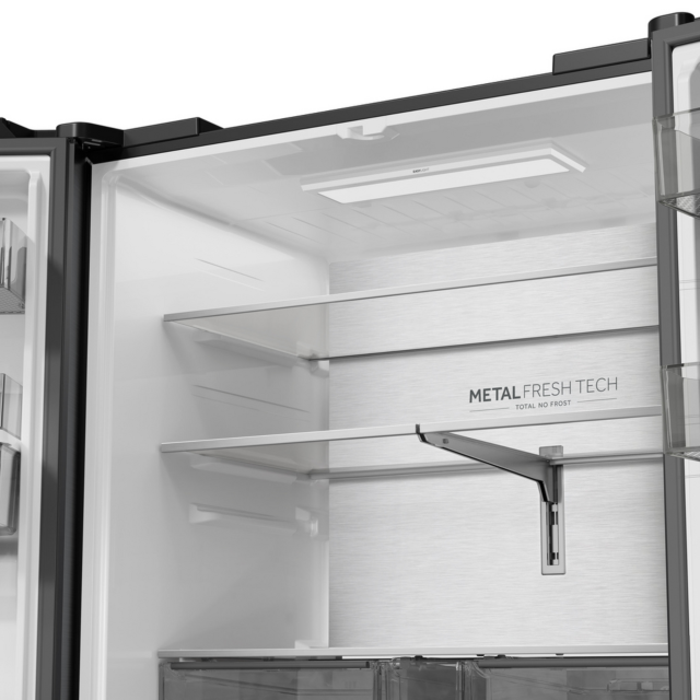 Haier HFR59F18CWMB 700L French Door Fridge Freezer Black