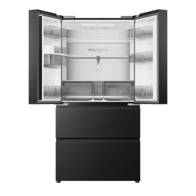 Haier HFR59F18CWMB 700L French Door Fridge Freezer Black