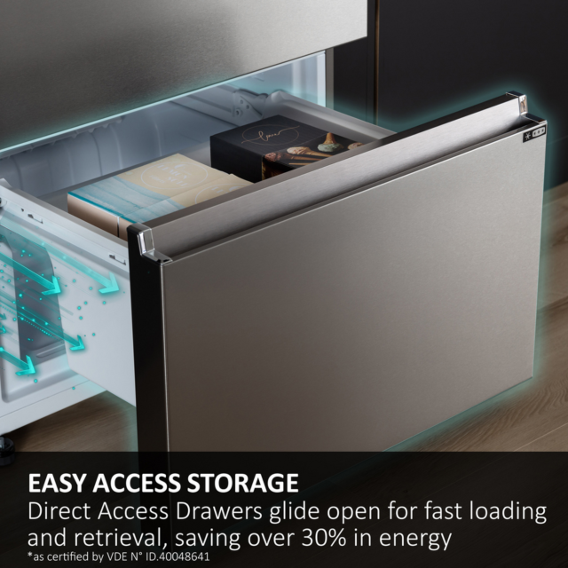 Haier HTR3618DNMG 60/40 Combi Fridge Freezer Black