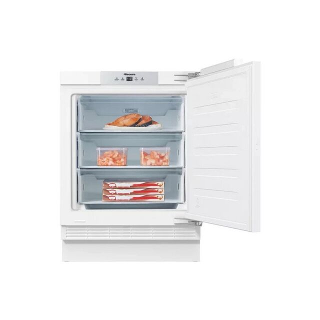 Hisense FUV124D4AWE Integrated Under Counter Freezer with Fixed Door Fixing Kit