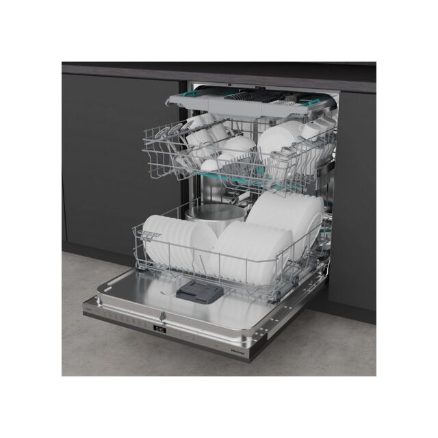 Hisense HV663A60UK Full-Size Fully Integrated Dishwasher - 16 Place Settings