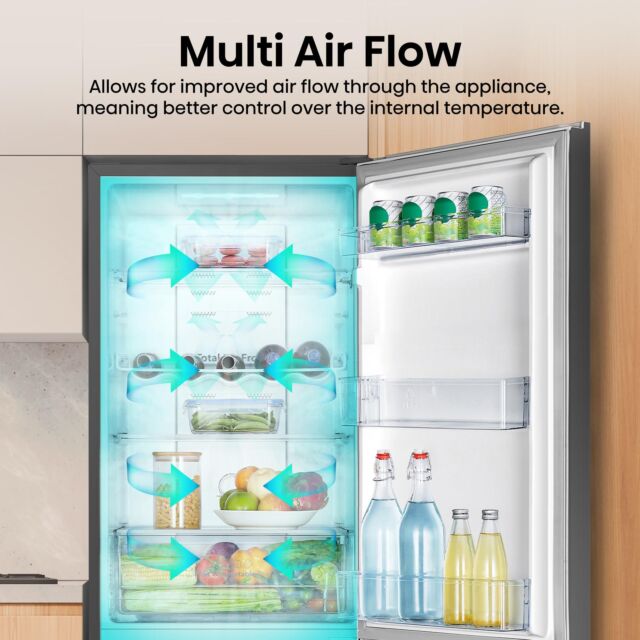 Hisense RB327N4ABD 55cm 60/40 Frost Free Fridge Freezer - Black