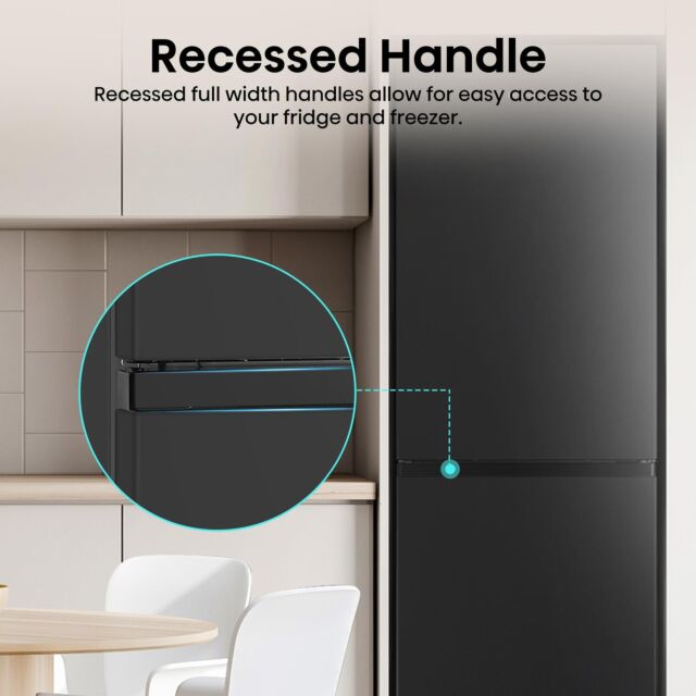 Hisense RB327N4ABD 55cm 60/40 Frost Free Fridge Freezer - Black