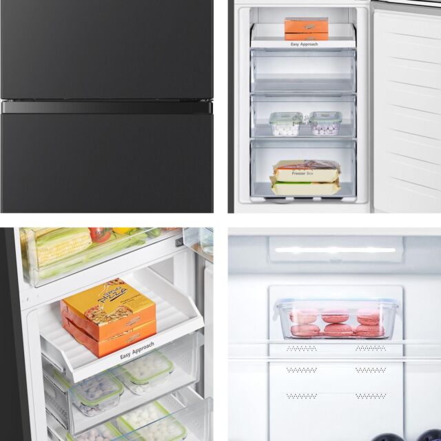 Hisense RB327N4ABD 55cm 60/40 Frost Free Fridge Freezer - Black