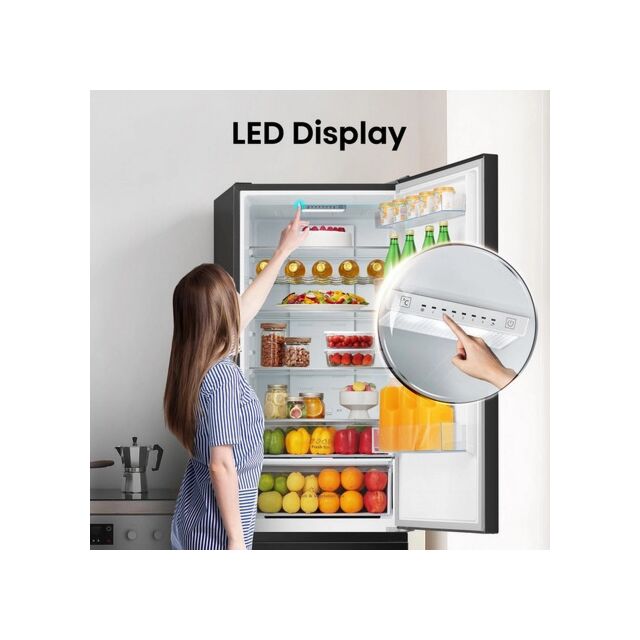 Hisense RB435N4BFE 59.5cm 60/40 Total No Frost Fridge Freezer - Black