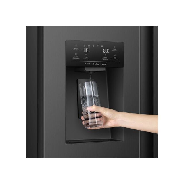 Hisense RS5P528STBE PureFlat Total No Frost American Side By Side - Black