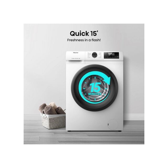Hisense WF1Q1041BW 10kg 1400 Spin, Steam Washing Machine - White