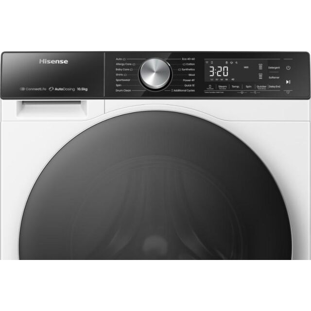 Hisense WF5S1045BW Hisense 10kg 1400 Spin Washing Machine - White