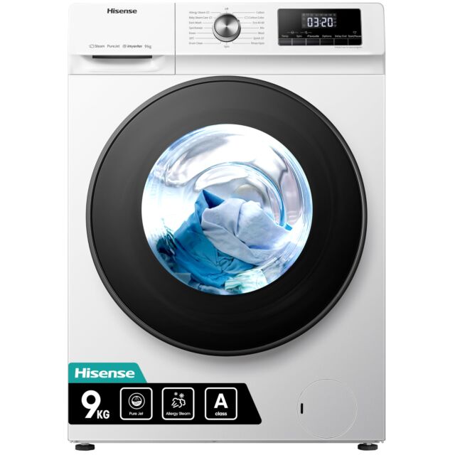 Hisense WFQA9014EVJM 9kg 1400 Spin Washing Machine - White