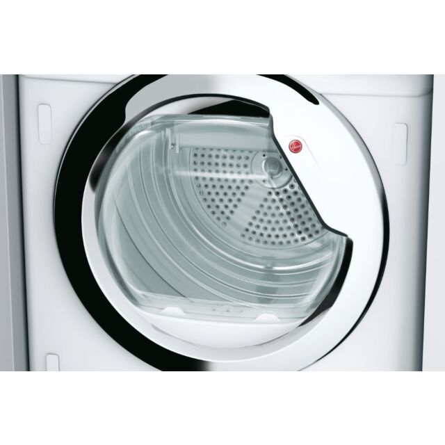 Hoover BATDH7A2TCE Heat Pump Tumble Dryer 7Kg, White With Chrome Door