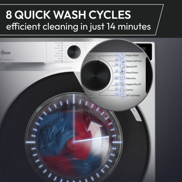 Hoover HGD 4910C-80 9kg White Washing Machine