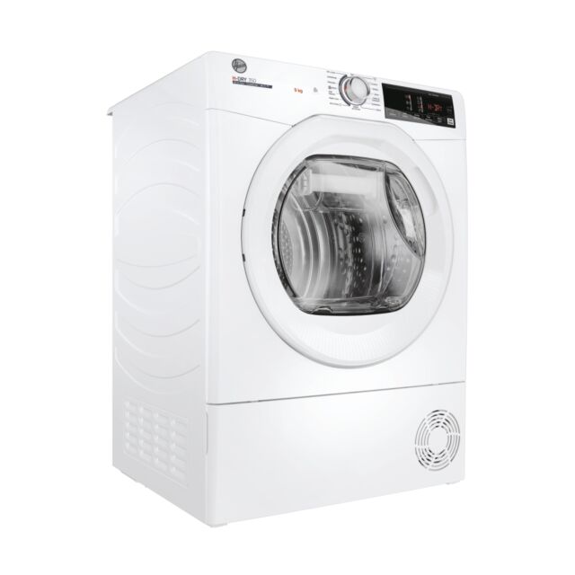 Hoover HREC9TE H-Dry 350, 9Kg Condenser Dryer, Wifi, White, Aquavision