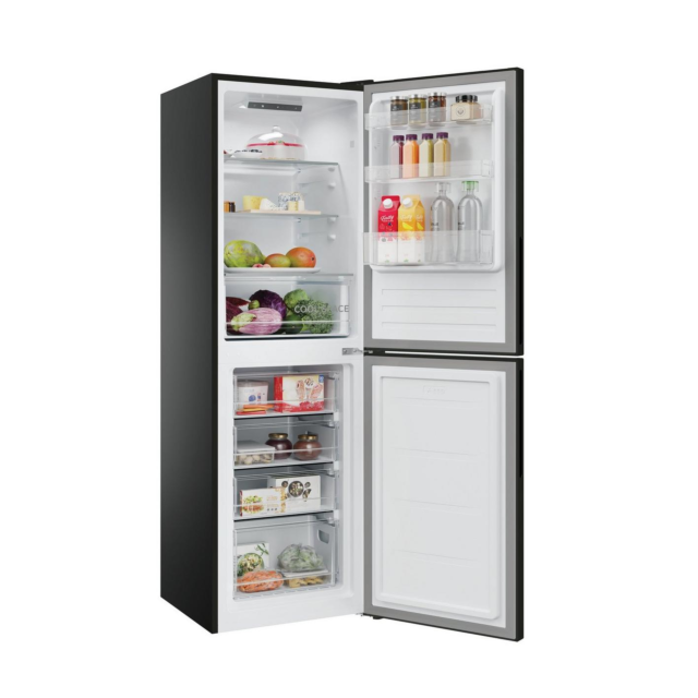 Hoover HVT3CLFCKIHB 54.5Cm Static Fridge Freezer - Black