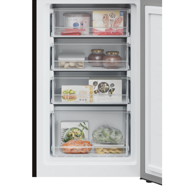 Hoover HVT3CLFCKIHB 54.5Cm Static Fridge Freezer - Black