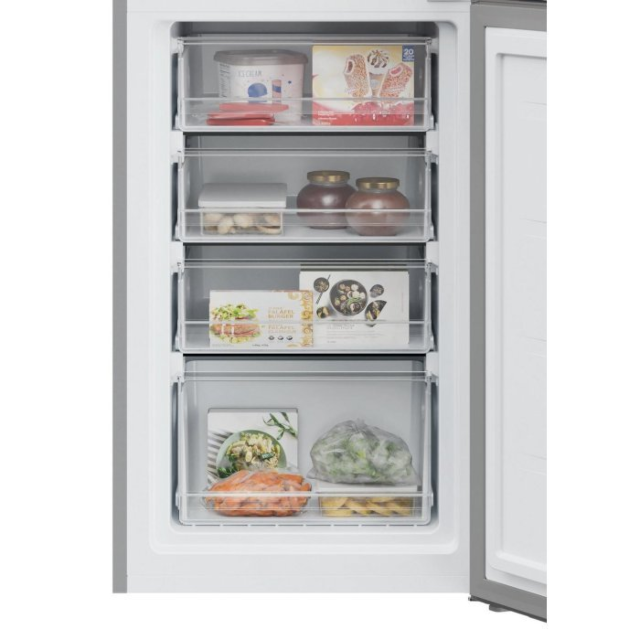 Hoover HVT3CLFCKIHS 55cm 50/50 Low Frost Fridge Freezer - Silver
