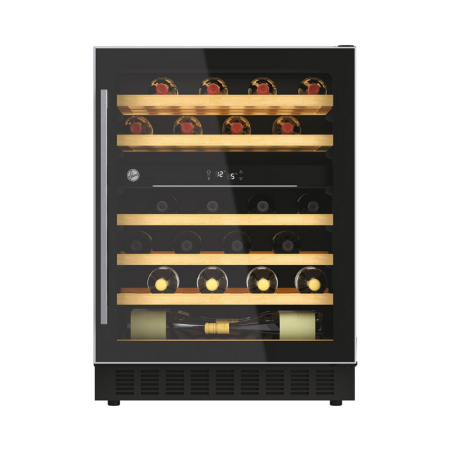 Hoover HWCB60UK/N Under Counter Wine Cooler 46 Bottles Black