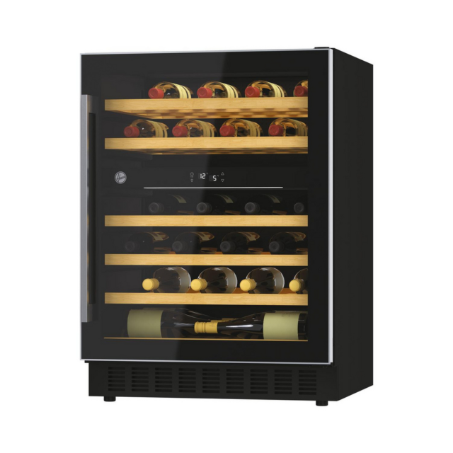 Hoover HWCB60UK/N Under Counter Wine Cooler 46 Bottles Black