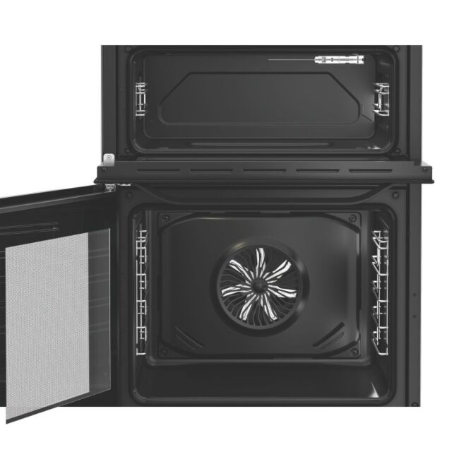 Hotpoint 60cm Freestanding Electric Double Cooker with Multiflow