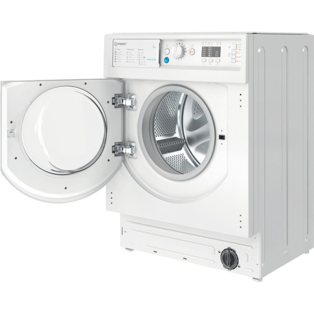 INDESIT BIWMIL71252UKN 7kg 1200 Spin Integrated Washing Machine - White