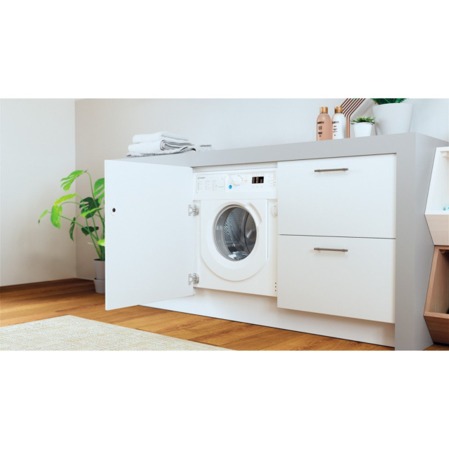 INDESIT BIWMIL71252UKN 7kg 1200 Spin Integrated Washing Machine - White