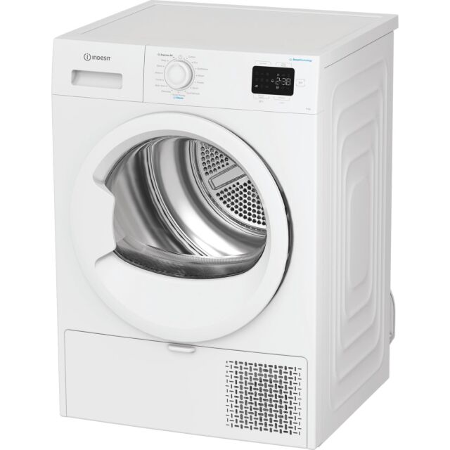 INDESIT IDHE90WIRE 9Kg Heat Pump Tumble Dryer With Steam Technology - White