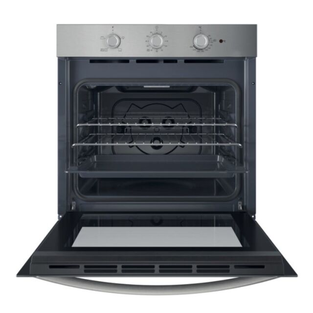 INDESIT IO232HXUK Single Static Oven - Eco Cleaning - 71L With 3 Dial With Timer And A Energy In Sta
