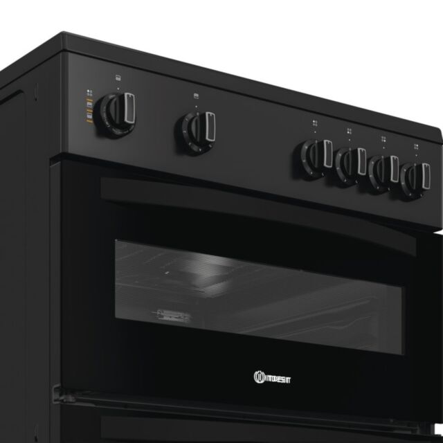 INDESIT ITE6VMB 60Cm Cooker Black