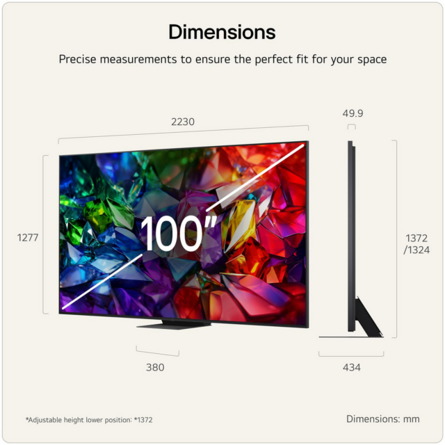 LG 100MRGB96B6.AEK 100inch 4K Micro RGB evo AI TV