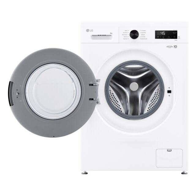  LG F4X1009NWK 9kg 1400 Spin Washing Machine - White