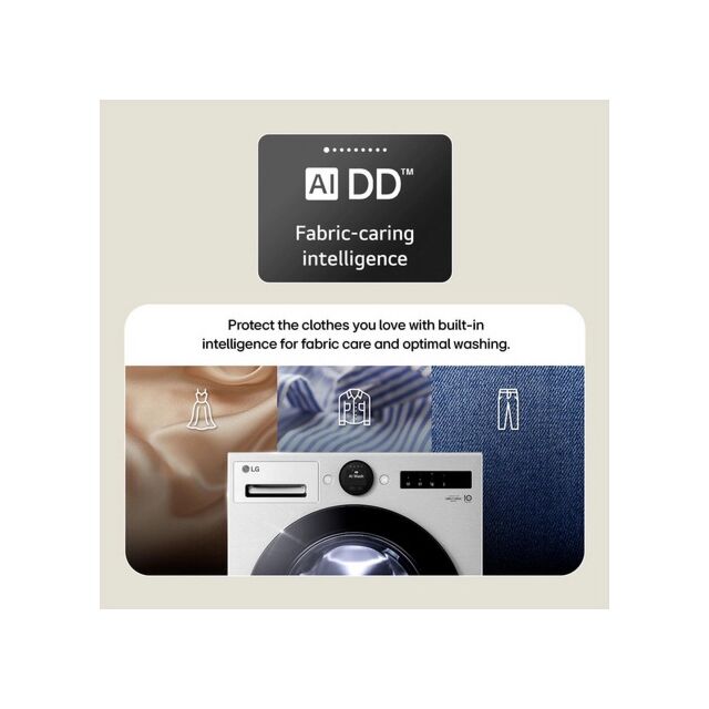LG F4X5011TWB 11kg 1400 Spin Washing Machine - White