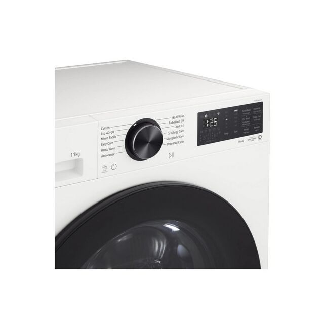 LG F4X5011TWB 11kg 1400 Spin Washing Machine - White
