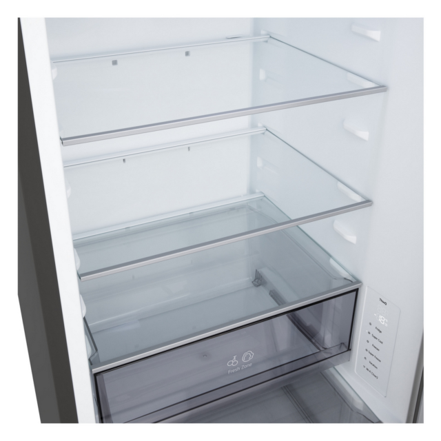 LG GBBSJ10EEP 60/40 No Frost Fridge Freezer Black