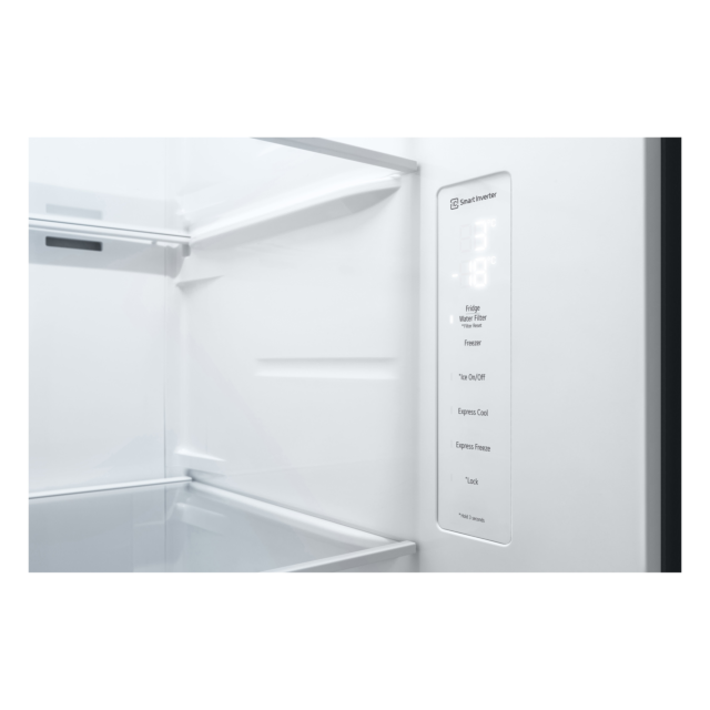 LG GSLV50PZXL 91.3cm Frost Free American Style Fridge Freezer - Shiny Steel