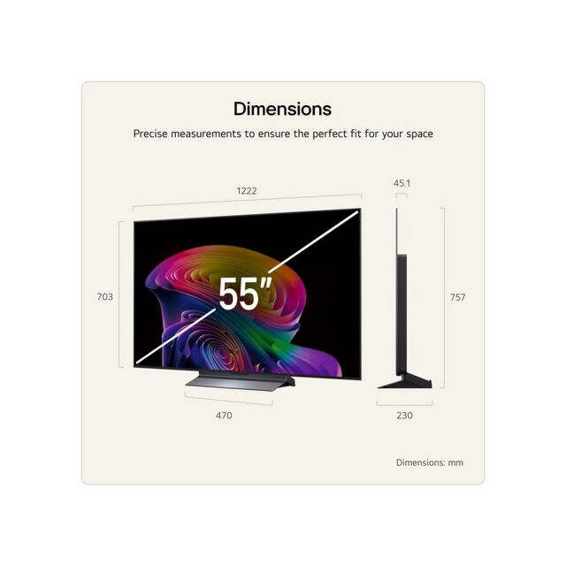 LG OLED55C66LB.AEK 55inch 4K OLED evo AI Smart TV