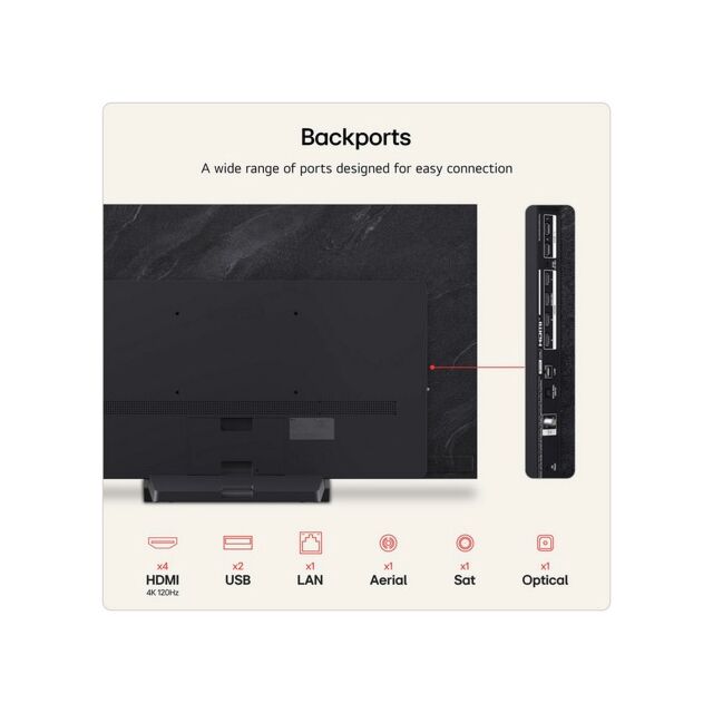 LG OLED55C66LB.AEK 55inch 4K OLED evo AI Smart TV