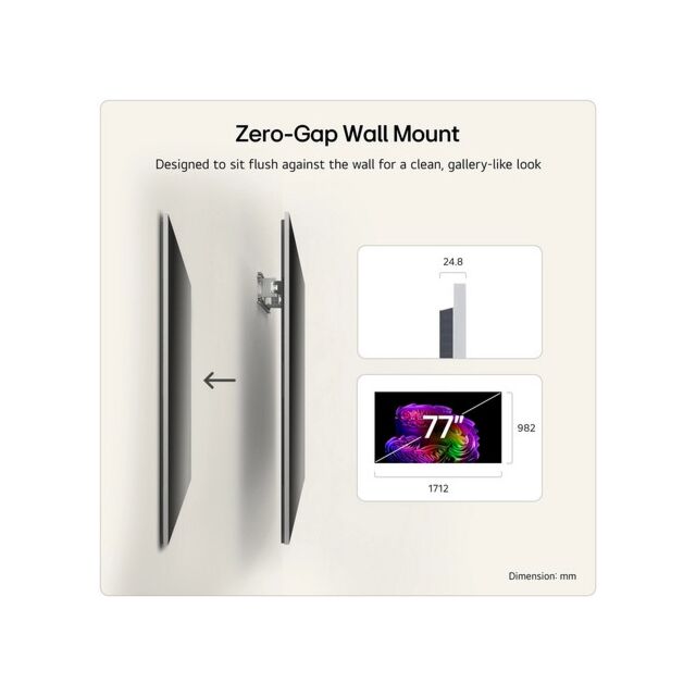 LG OLED77G64LW.AEK 77inch 4K OLED 4K Smart TV - Wall mount version