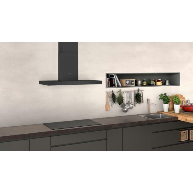 Neff D94BHM1S5B N 50, Wall-Mounted Cooker Hood, 90 Cm, Black