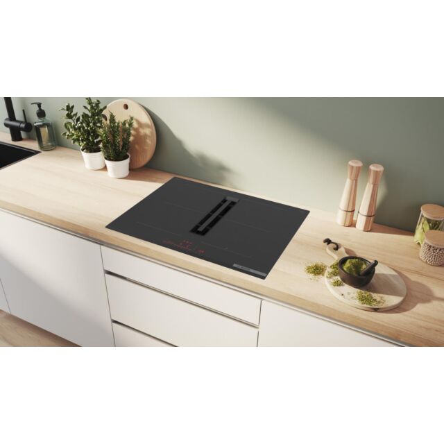 Bosch PVQ731H26E Series 6, Induction Hob With Integrated Ventilation System, 70 Cm, Surface Mount Wi