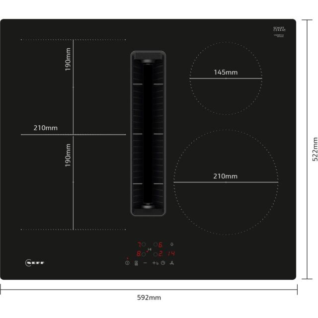 V56NBS1L0, Induction hob with integrated ventilation system