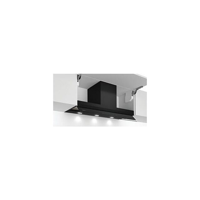 Neff D95XAM2S0B N 70, Integrated Design Hood, 90 Cm, Clear Glass Black Printed, Black