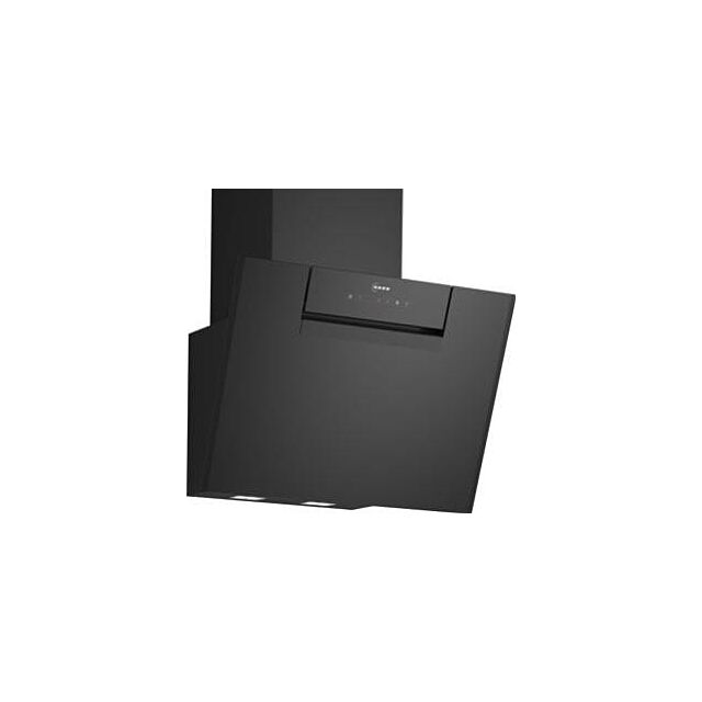 Neff D65IFN1S0B N 50, Wall-Mounted Cooker Hood, 60 Cm, Clear Glass Black Printed, Black