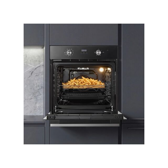 MIDEA MBO65M90D2-BK Xpress Fry Mbo65m90d2-Bk Multifunction Built In Single Oven - Black