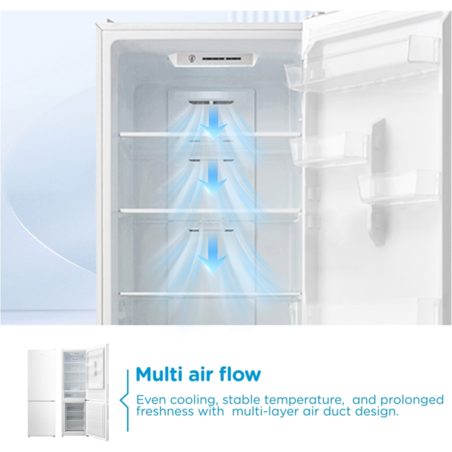 Midea MDRB424FGC01I 70/30 No Frost Fridge Freezer White