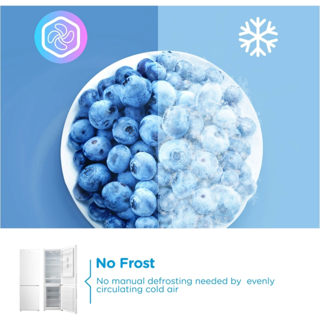Midea MDRB424FGC01I 70/30 No Frost Fridge Freezer White