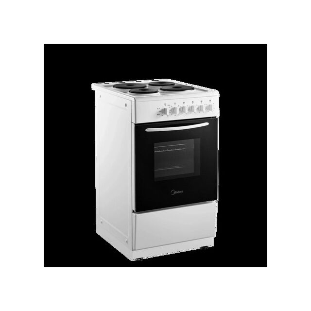 MIDEA MFO20DME4H109WH MFO20DME4H109-WH 50cm Single Oven Electric Cooker with Solid Plate Hob - White