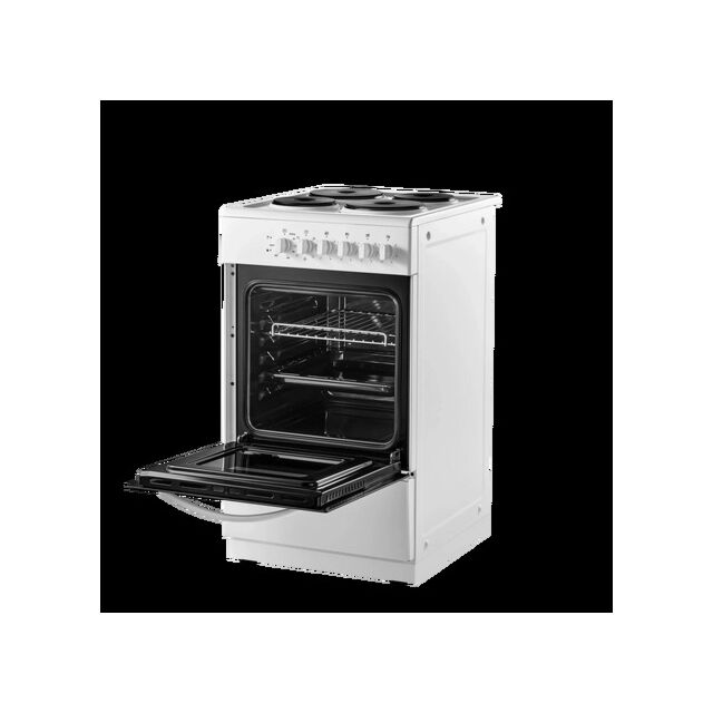 MIDEA MFO20DME4H109WH MFO20DME4H109-WH 50cm Single Oven Electric Cooker with Solid Plate Hob - White