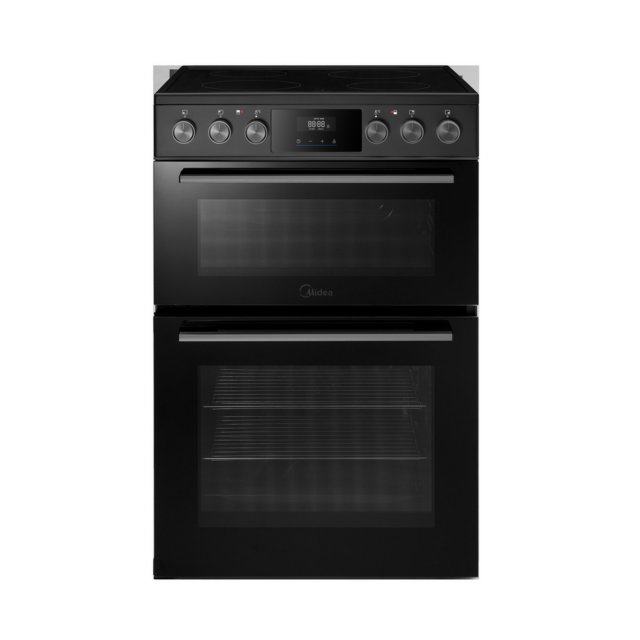 Midea MFO24EME4R118-BK 60cm Double Oven Cooker Black